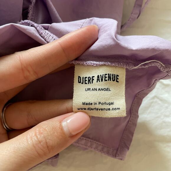 Djerf Avenue – Purple Open Back Cropped Cotton Candy Top - Picture 8 of 12